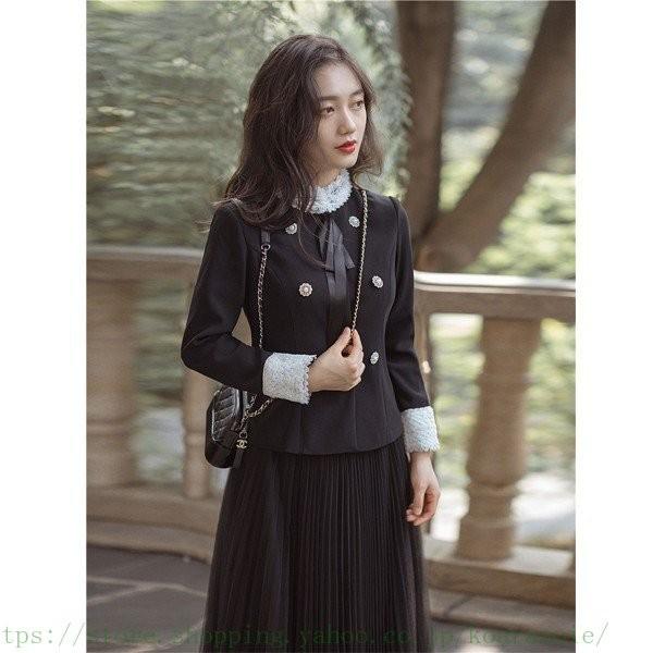 最短 翌日出荷 セットアップ レディース 秋冬スーツセット ツイードジャケット コート 膝丈スカートハイウエスト個性的デザインプリーツスカート セレモニースーツ 通勤入学式 問屋 激安 Www Superavila Com