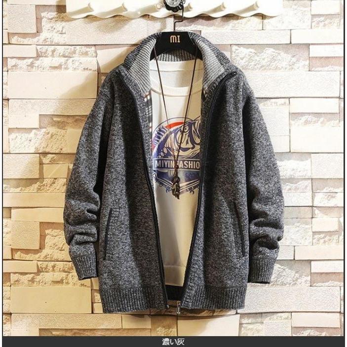セータージャケット メンズ 無地 カーディガン 長袖 秋冬 ジャケット メンズ カーディガン 暖かい ニットジャケット 男性用 6色 K コアラの家 通販 Yahoo ショッピング