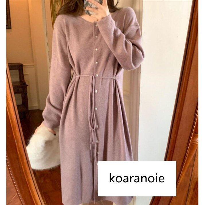 新登場 ワンピース レディース 秋冬 ゆったり ロング ニット おしゃれ チュニック 長袖 きれいめ ニット Greengrowerspr Com