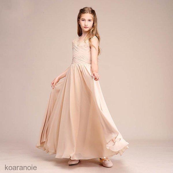 海外最新 高級豪華ドレス キッズ ジュニア ワンピース フォーマル 結婚式 子供服 ロングドレス 子供ドレス フラワーガール ジュニアドレス 子どもドレス 発表会 結婚式 特別価格 Angstron Com Br