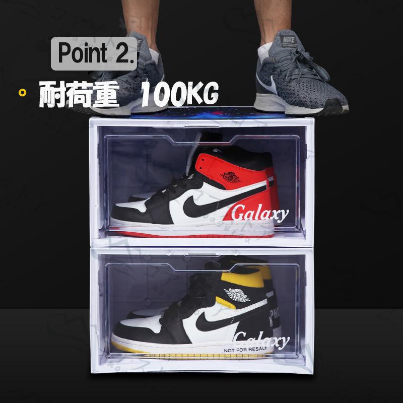 スニーカーケース【3個セット】【 LEDライト付 ブラック】 シューズボックス 楽天市場】＼10月12日最大5000円OFFクーポン配布!!／ 光る LED