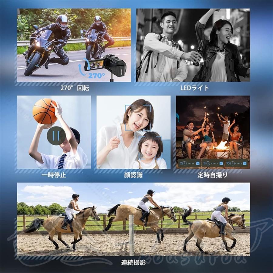 ビデオカメラ 4k 日本製 WIFI機能 vlogカメラ 4800万画素 60FPS ビデオカメラ 4k 日本製 WIFI機能 vlogカメラ 4800万画素 60FPS