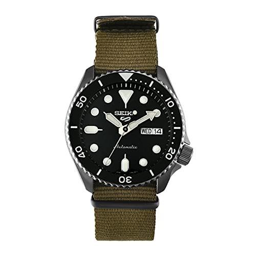 人気激安 自動腕時計 ステンレススチール メンズ セイコー 布ストラップ付き 並行輸入品  (モデル:SRPD65K4) グレー 腕時計