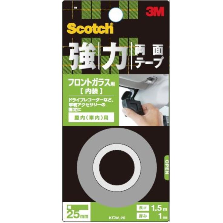 3m 強力両面テープ フロントガラス用 内装 用 Kcw 25 小箱屋 通販 Yahoo ショッピング