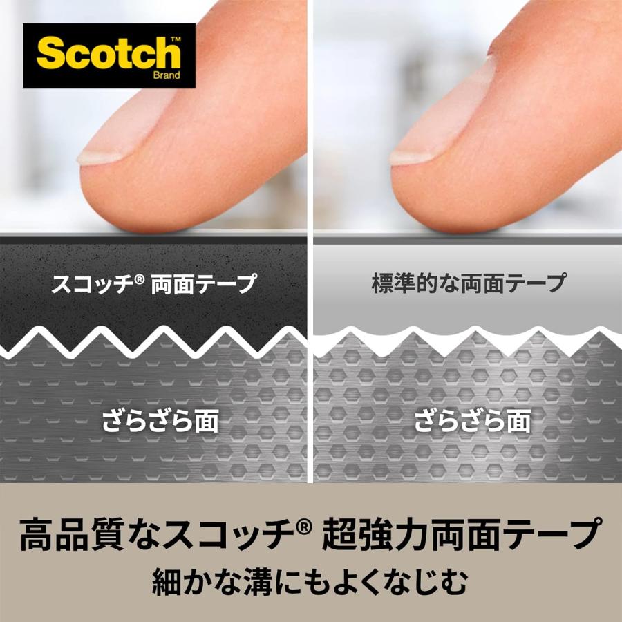3M スコッチ 超強力両面テープ 金属・一般材料用 幅12mm×長さ10m PVG