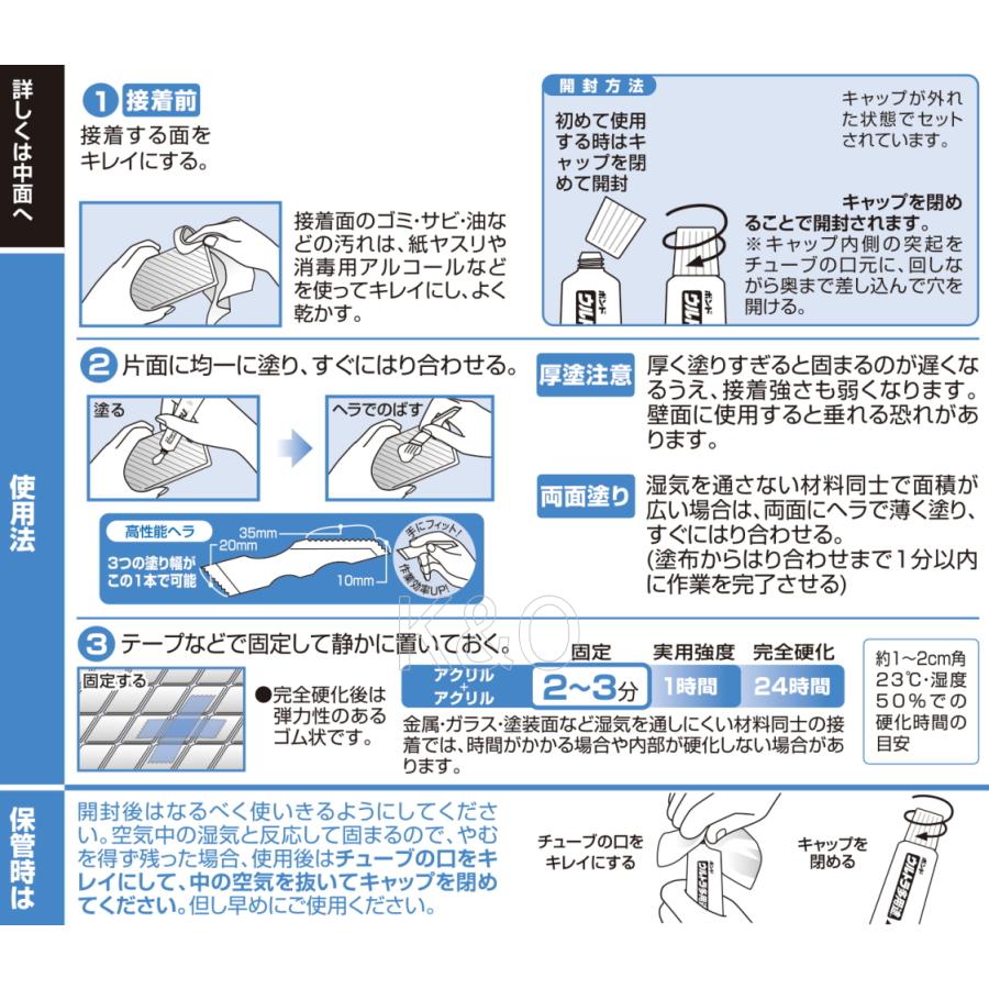 コニシ ボンド ウルトラ多用途SU ブラック 25ml #04724 : 小箱屋