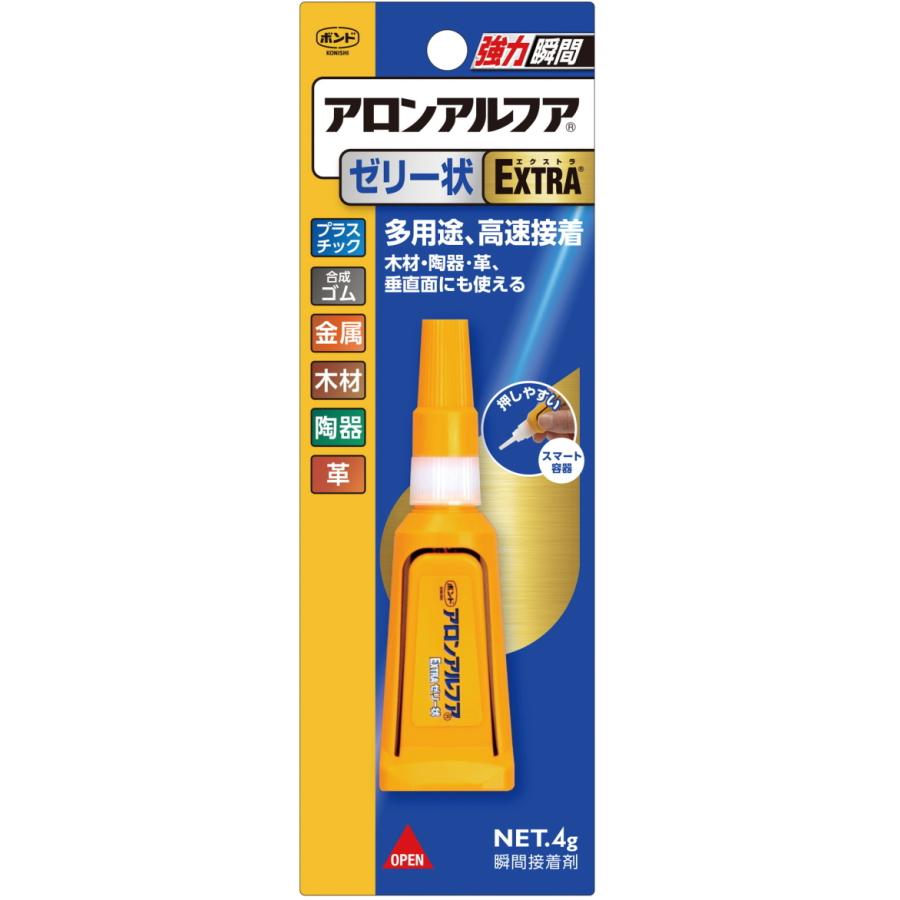 コニシ ボンド アロンアルフア EXTRAゼリー状 4g スリム #05273 :4901490052738:小箱屋 - 通販 - Yahoo!ショッピング コニシ ボンド アロンアルフア EXTRAゼリー状 4g スリム #05273 :4901490052738:小箱屋 - 通販 - Yahoo!ショッピング