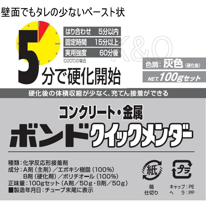 コニシ ボンド クイックメンダー【エポキシ接着剤】 100gセット