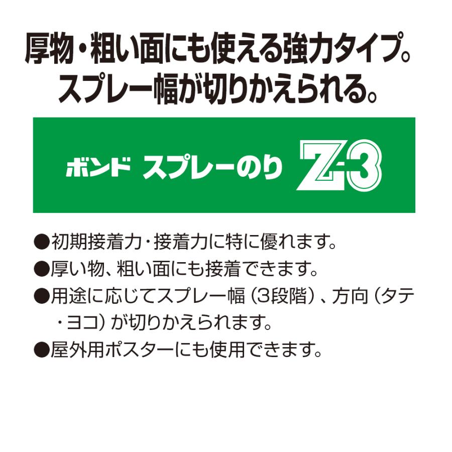 コニシ ボンド スプレーのりZ-3 430ml #63427 小箱6本入り