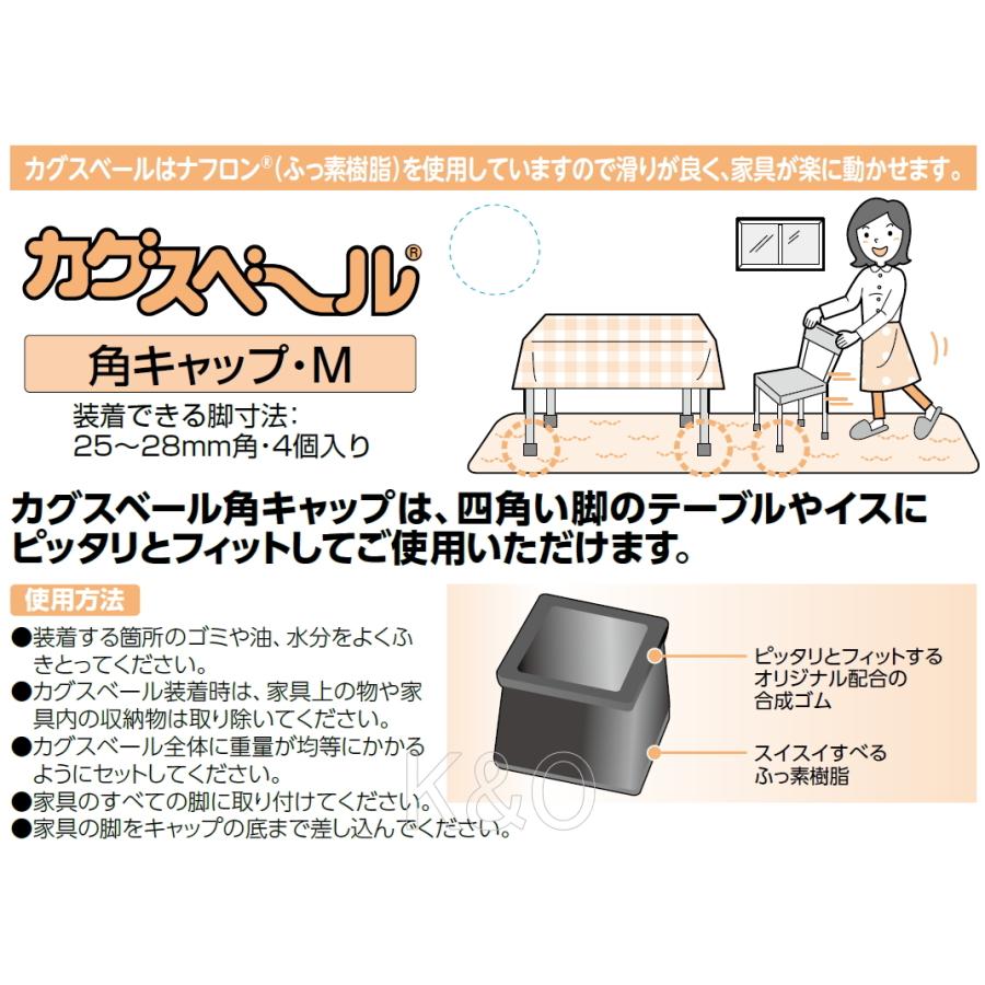 ニチアス　カグスベール　角キャップM　小箱10個入り｜kobakoya｜02