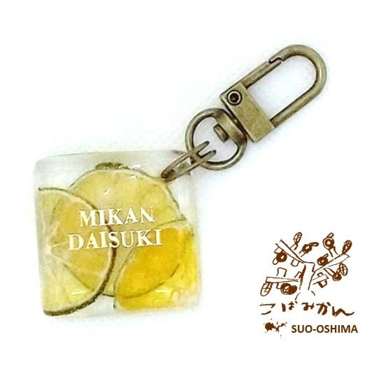 みかんキーホルダー 32×32×8mm 名入れ : こばみかん! - 通販 - Yahoo