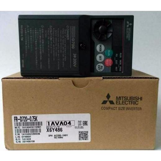 新品未使用三菱電機 MITSUBISHI インバーター FR-D720-2.2K 【6ヶ月