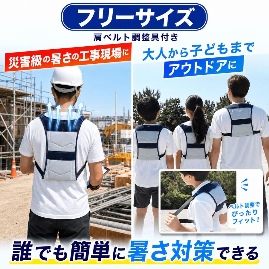 熱中症対策グッズ 現場 空調服の中に着ても涼しさ倍増 氷！冷水！保冷