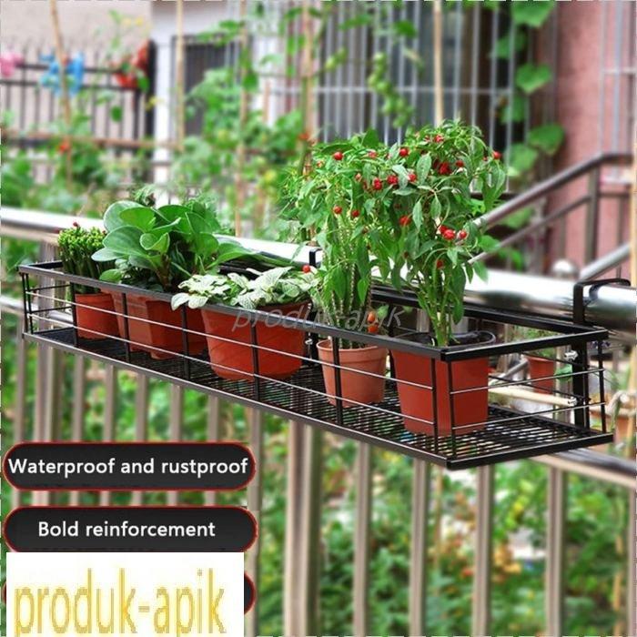 植物コンテナバルコニーハンギングフラワーラックスタンド