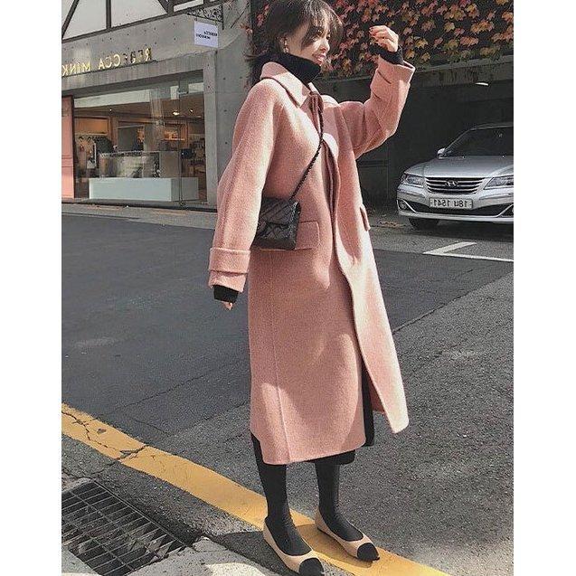 値段が激安 ピンク ラグランスリーブ オーバーサイズ 冬 ファッション レディース ロングコート ベージュ シンプル レトロ 大人かわいい チェスターコート サイズ L Valleycountrymarket Com