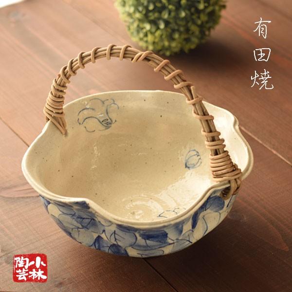 和皿 有田焼 つる付なぶり染付け大鉢 手描き : 小林陶芸 - 通販