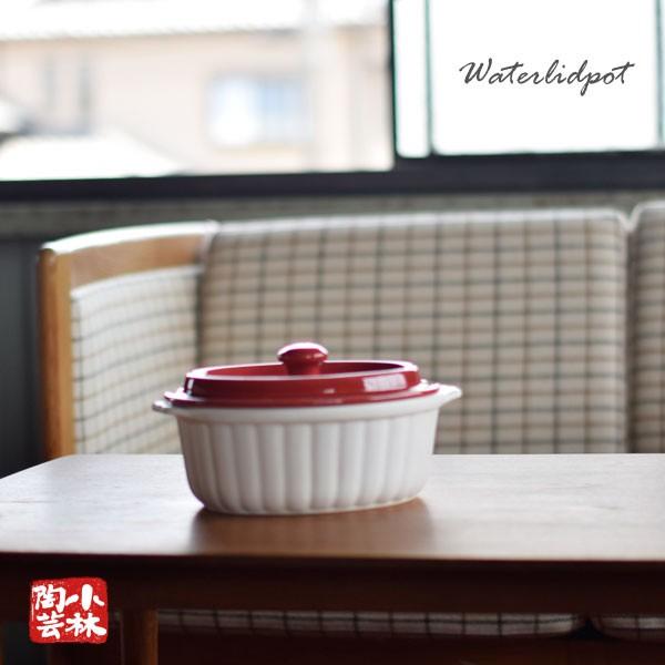 土鍋 国産 ウォータリッドポット 無水調理鍋 ガス火用 : 小林陶芸