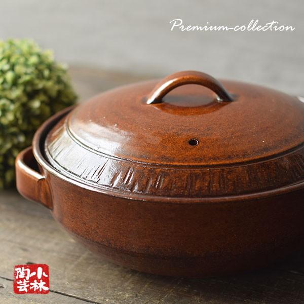 土鍋 国産 8号 カンナ （ホワイト・ブラウン） : 小林陶芸 - 通販