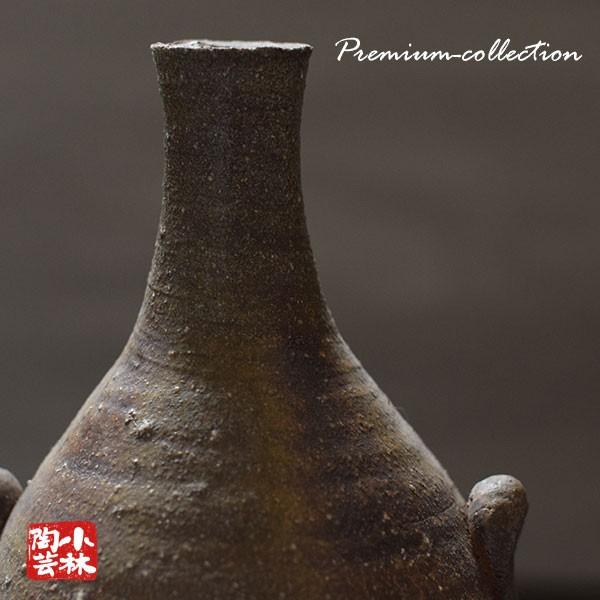 花器 越前焼 手作り花瓶 淡竹窯 武澤信雄 作 S-89