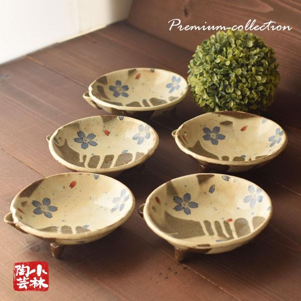 ギフトセット 片口三ツ足舞桜鉢 5組セット 有田焼 （送料無料） : 小林