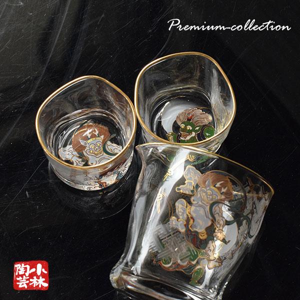 ギフトセット プレミアムニッポンテイスト 風神雷神酒器セット : 小林
