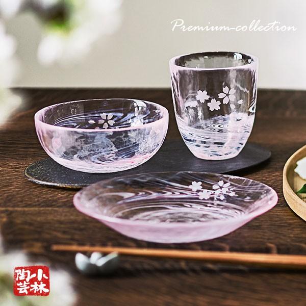 グラス 津軽びいどろ 桜流し ハンドメイド : 小林陶芸 - 通販 - Yahoo 