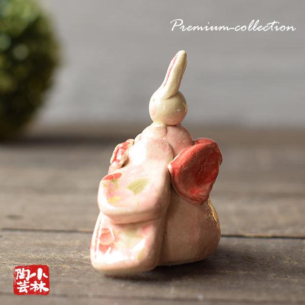 やきもの人形 錦椿着物兎（座） 陶器製 : 小林陶芸 - 通販 - Yahoo