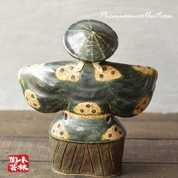 やきもの人形 福の神 織部釉 陶器製 曾風作 : 小林陶芸 - 通販 やきもの人形 福の神 織部釉 陶器製 曾風作 : 小林陶芸 - 通販