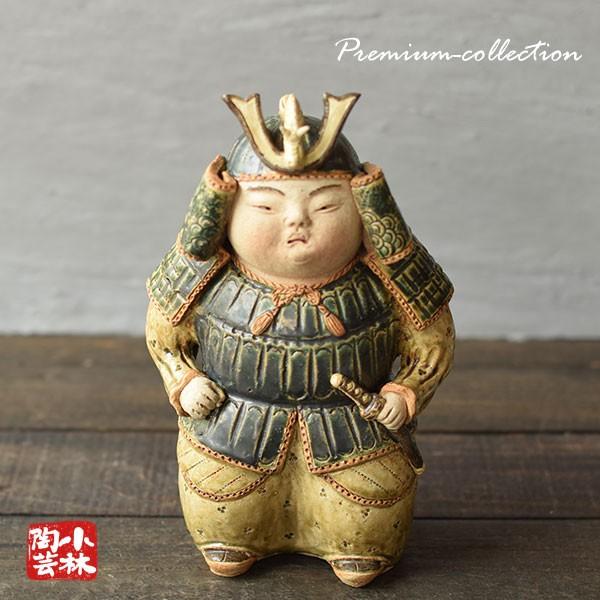 やきもの人形 兜武者 織部釉 陶器製 曾風作 : 小林陶芸 - 通販 やきもの人形 兜武者 織部釉 陶器製 曾風作 : 小林陶芸 - 通販