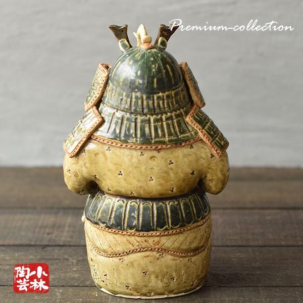 やきもの人形 兜武者 織部釉 陶器製 曾風作 : 小林陶芸 - 通販 やきもの人形 兜武者 織部釉 陶器製 曾風作 : 小林陶芸 - 通販
