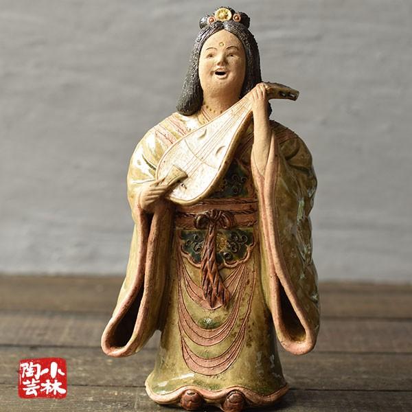 やきもの人形 七福神 弁財天 陶器製 曾風作 : 小林陶芸 - 通販 やきもの人形 七福神 弁財天 陶器製 曾風作 : 小林陶芸 - 通販