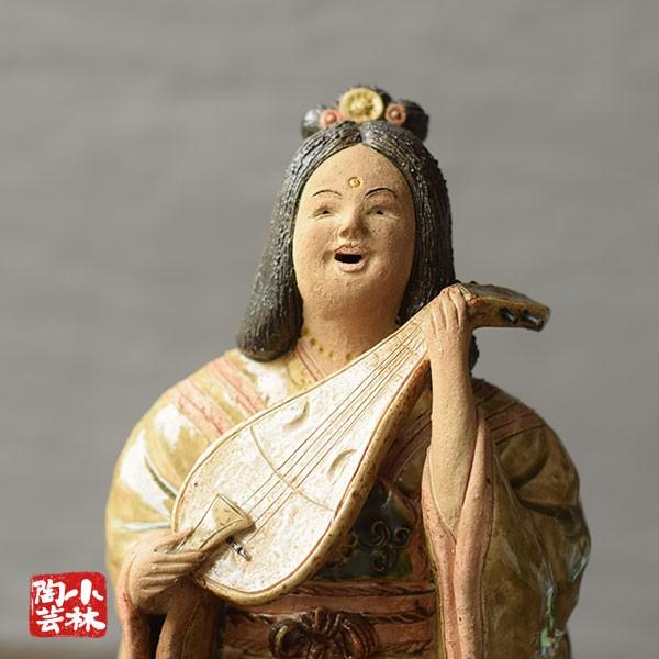やきもの人形 七福神 弁財天 陶器製 曾風作 : 小林陶芸 - 通販 やきもの人形 七福神 弁財天 陶器製 曾風作 : 小林陶芸 - 通販
