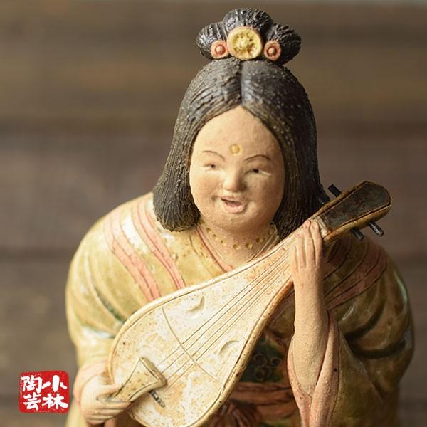 やきもの人形 七福神 弁財天 陶器製 曾風作 : 小林陶芸 - 通販 やきもの人形 七福神 弁財天 陶器製 曾風作 : 小林陶芸 - 通販