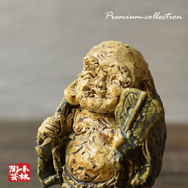 布袋 置物 陶器製 雷光作 【風雲児】