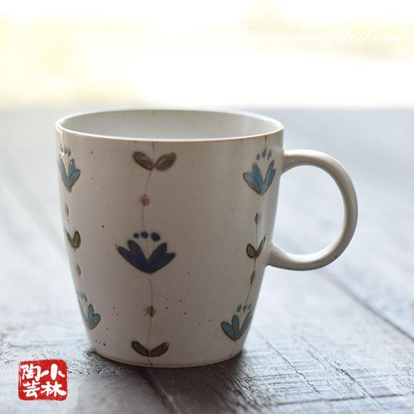 マグカップ 波佐見焼 スイートフラワーマグ （全二色） : 小林陶芸