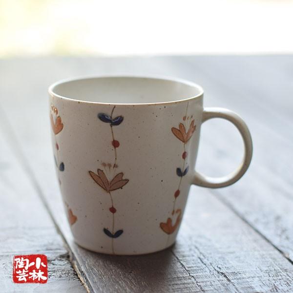 マグカップ 波佐見焼 スイートフラワーマグ （全二色） : 小林陶芸