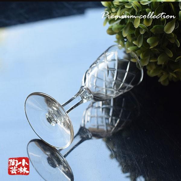 食器 アウトレット ガラス 矢来 カット リキュールグラス : 小林陶芸