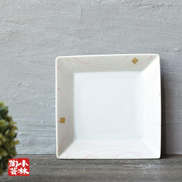 食器 アウトレット ラスタ金正角皿 個数限定品 処分価格 : 小林陶芸