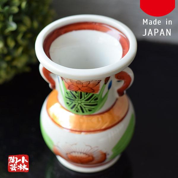 神具 仏具 錦太口仏花瓶 中 1個単品 日本製 神棚 仏壇 : 小林陶芸