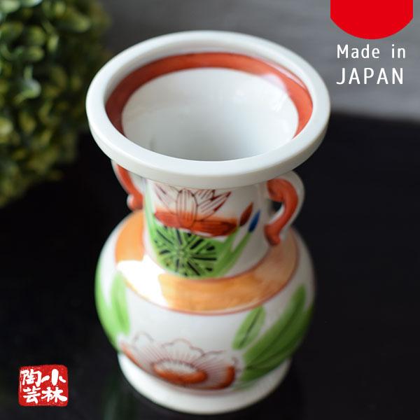 神具 仏具 錦太口仏花瓶 大 1個単品 日本製 神棚 仏壇 : 小林陶芸