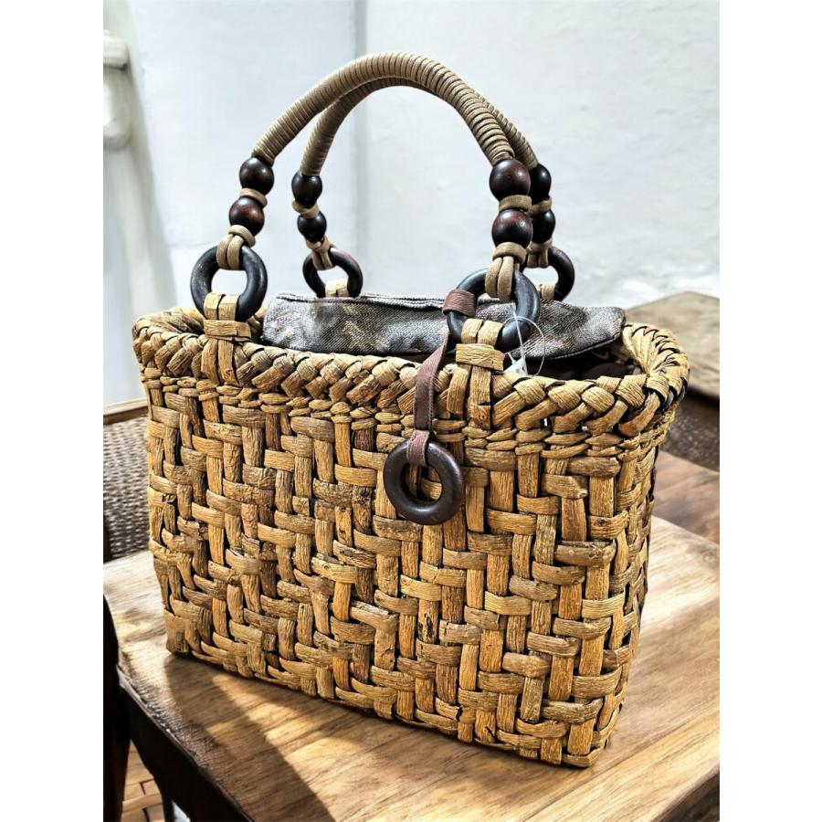 天然素材　胡桃かごバック　手編み　網代編み　籐かご Amazon.co.jp: 胡桃かごバッグ 手作り かごバッグ 【網代編み】 幅約