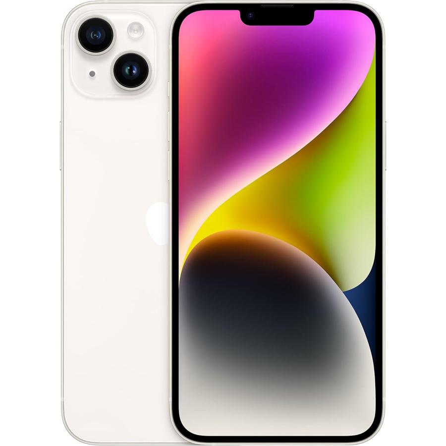 Apple - 中古 美品】iPhone 14 Plus スターライト 128GB SIMフリー Apple 美品中古 Appleストア版 SIMフリー iPhone14 Plus 128GB スター