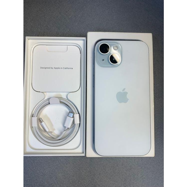 Apple 美品 国内版 SIMフリー iPhone15 128GB ブルー色 : 翼商店毎日