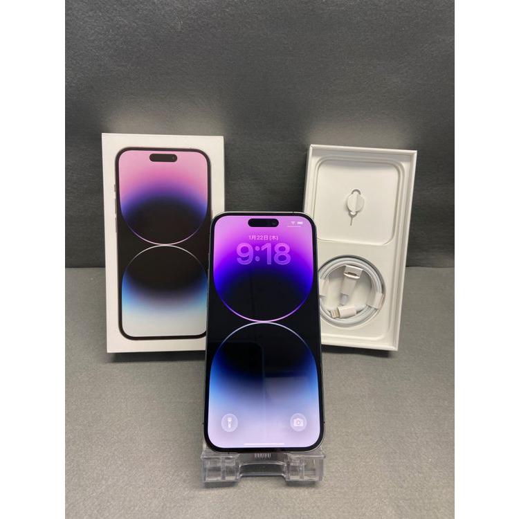 Apple 美品 Appleストア版 SIMフリー iPhone14 Pro 256GB ディープ