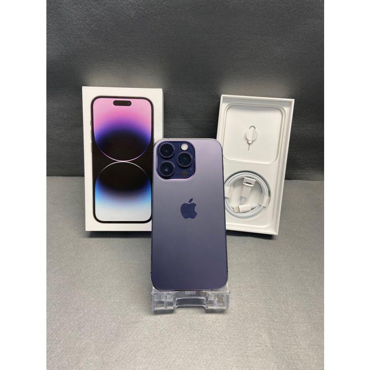 Apple 美品 Appleストア版 SIMフリー iPhone14 Pro 256GB ディープ