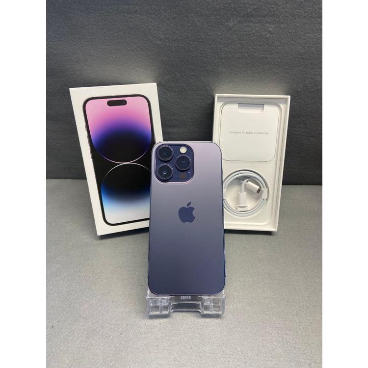 Apple 美品 Appleストア版 iPhone14 Pro 256GB ディープパープル色