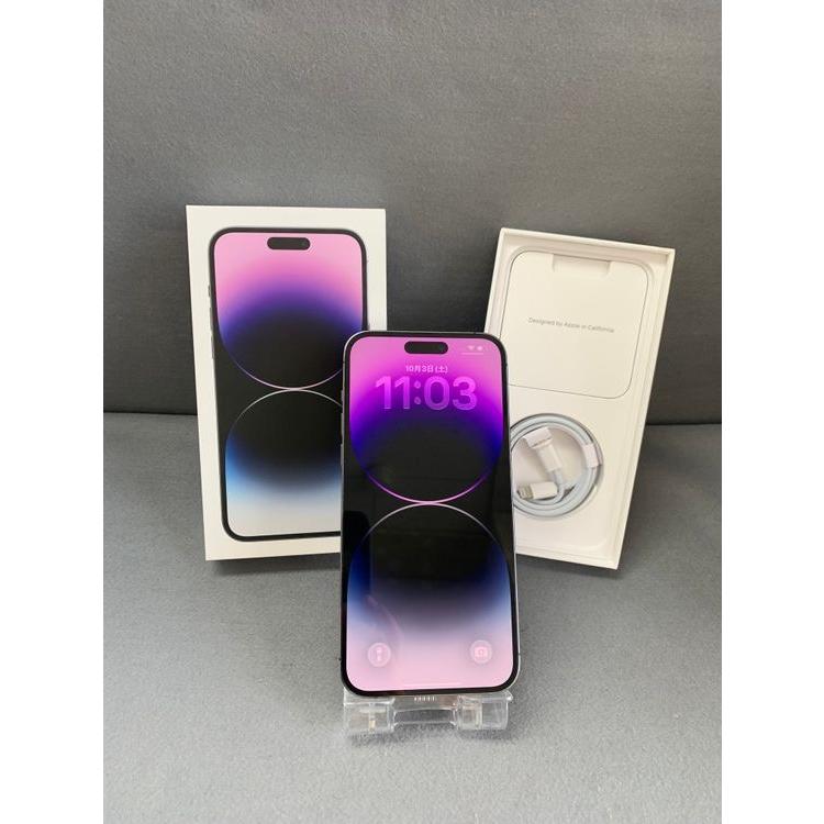 Apple 美品 国内版 SIMフリー iPhone14 Pro Max 128GB デイープ
