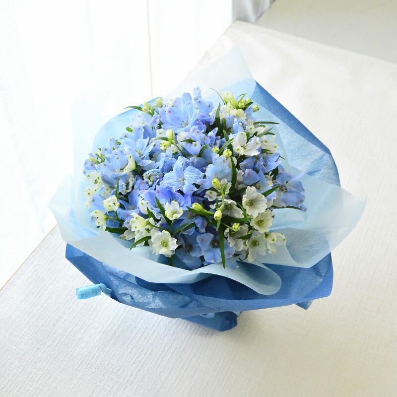 ブーケ 花とギフトの店 ARNE 花 生花 花束 水色 ブーケ フラワー