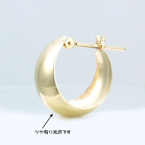 全ての メンズピアス フープピアス 丸無地ｌ 本物１８金 ピアス 片耳用 Labelians Fr