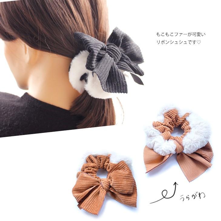リボン ファー ベロア シュシュ 大ぶり 冬 ヘアアクセ ヘアゴム 可愛い 安い 人気 ヘアアクセサリー バレンタイン ホワイトデー プレゼント Ch 10 神戸シュシュ ヘアアクセサリー 通販 Yahoo ショッピング